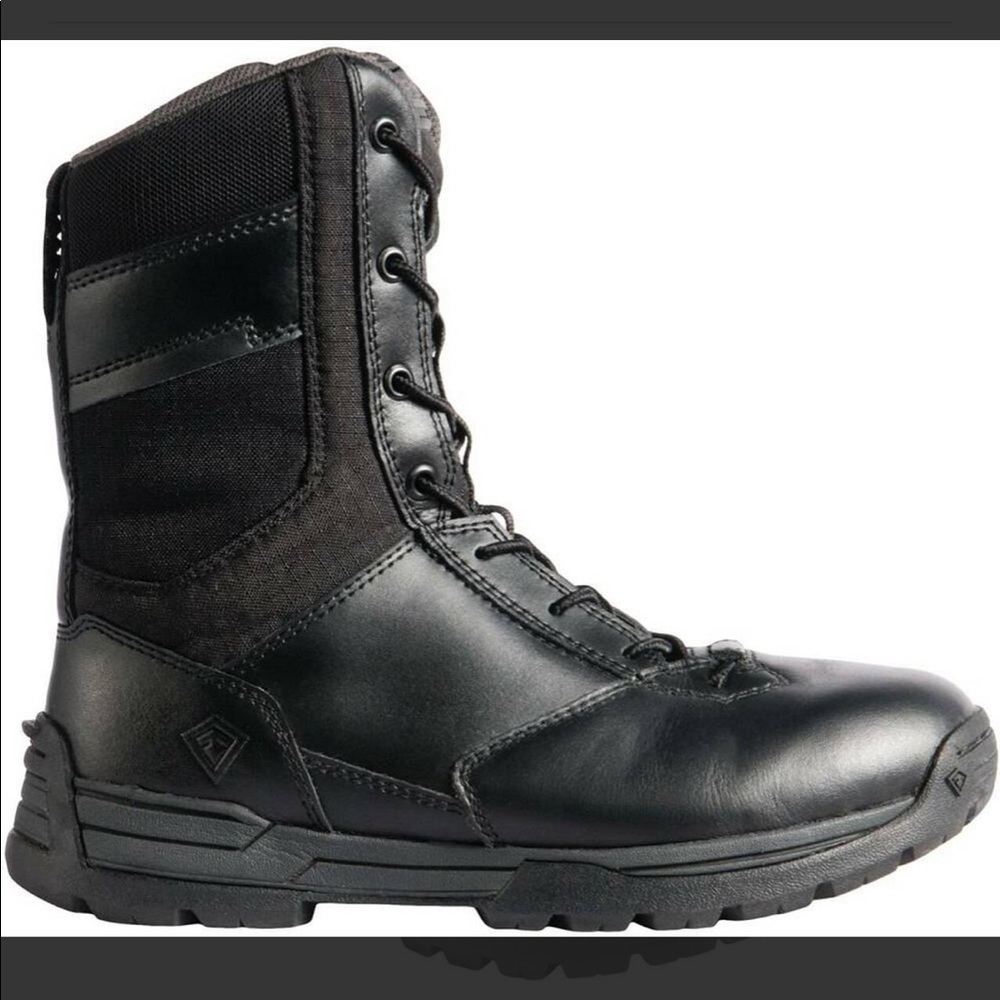 FIRST TACTICAL 8" SAFETY TOE SIDE ZIP DUTY BOOT
